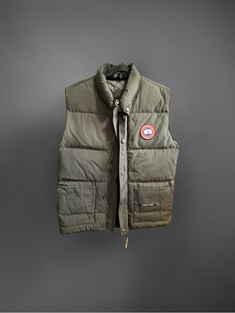 Women’s Canada Goose Black Quilted Down Puffer Vest with Logo Patch X-L - Picture 3 of 11